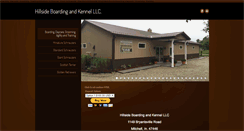 Desktop Screenshot of hillsidekennelinc.com
